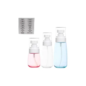 JIAOXUEFEI Dosing Bottle Mist Spray Bottle Perfume Spray Bottle Press Bottle Empty Travel Makeup Bottle Combination