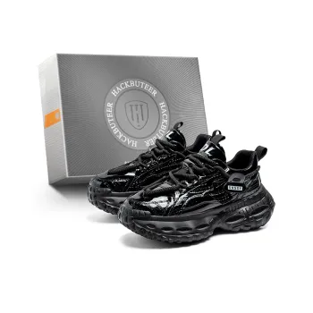 HACKBUTEER Low Top Chunky Sneakers Men's Box
