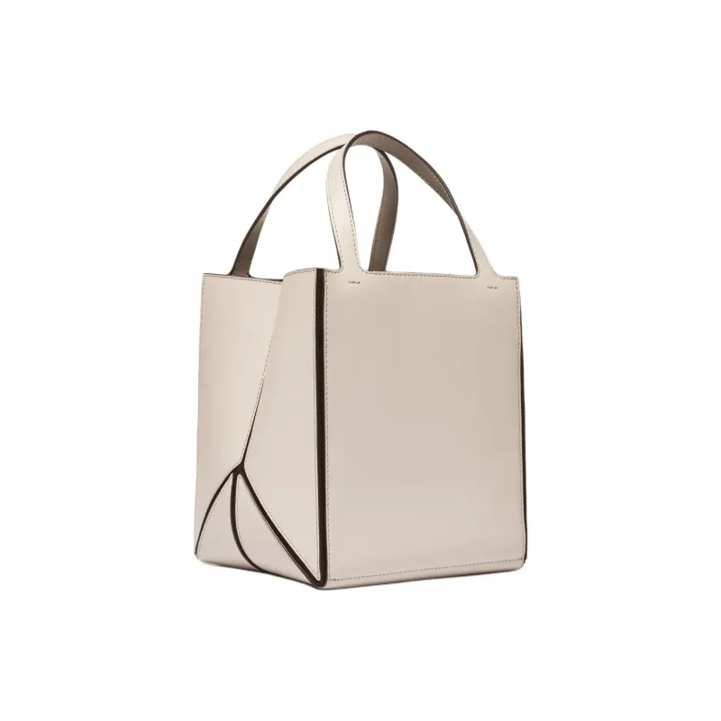 MICHAEL KORS Jordi Cow Leather Tote Bag, Shopping Bag, Handbag Medium Size Women's Light Sand-1