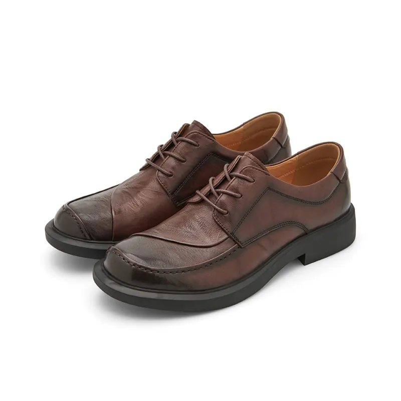 Ruomini Dress Shoes Men Low Top Brown, Black-1