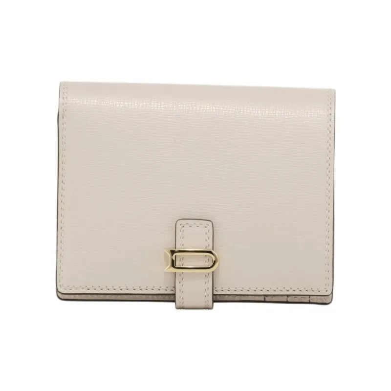 Delvau Cow Leather Wallet Unisex Gray-0