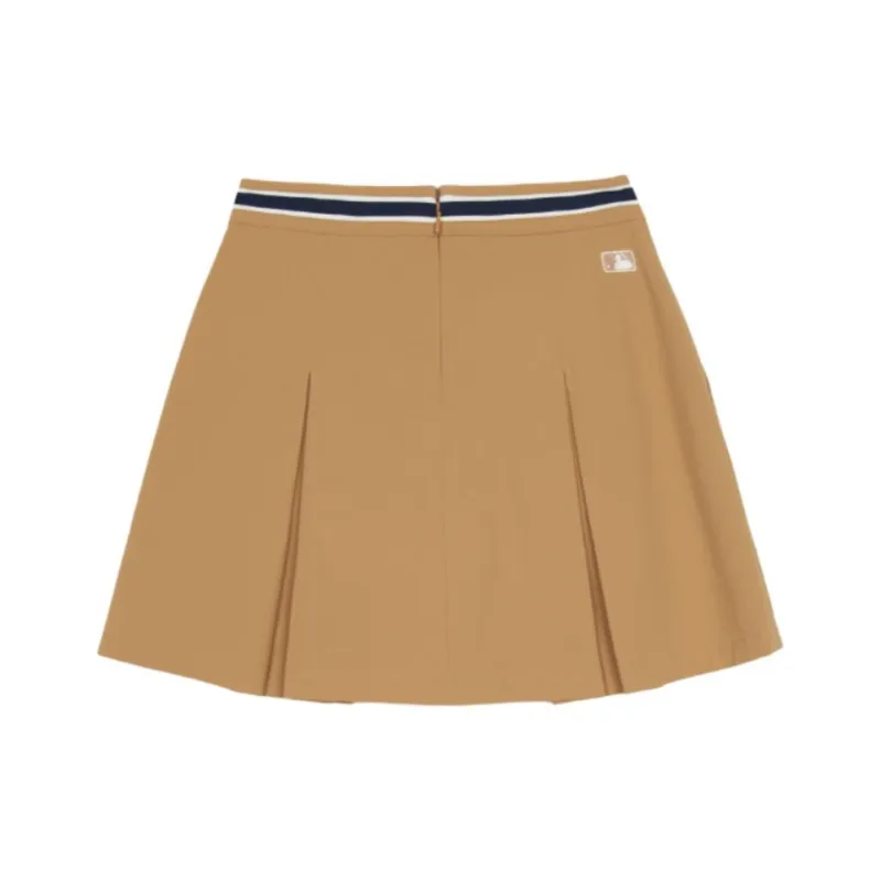 MLB Varsity Boston Red Sox Casual Short Skirts Women's Beige-1