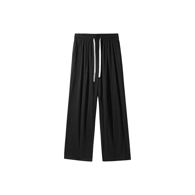 REXSHION Casual Pants Unisex Black-1
