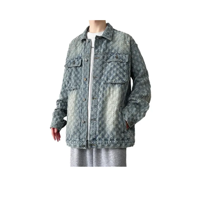 NEAR HERE Denim Jackets Unisex-0