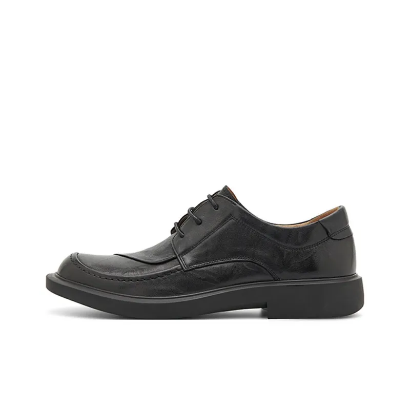 Ruomini Dress Shoes Men Low Top Brown, Black-5