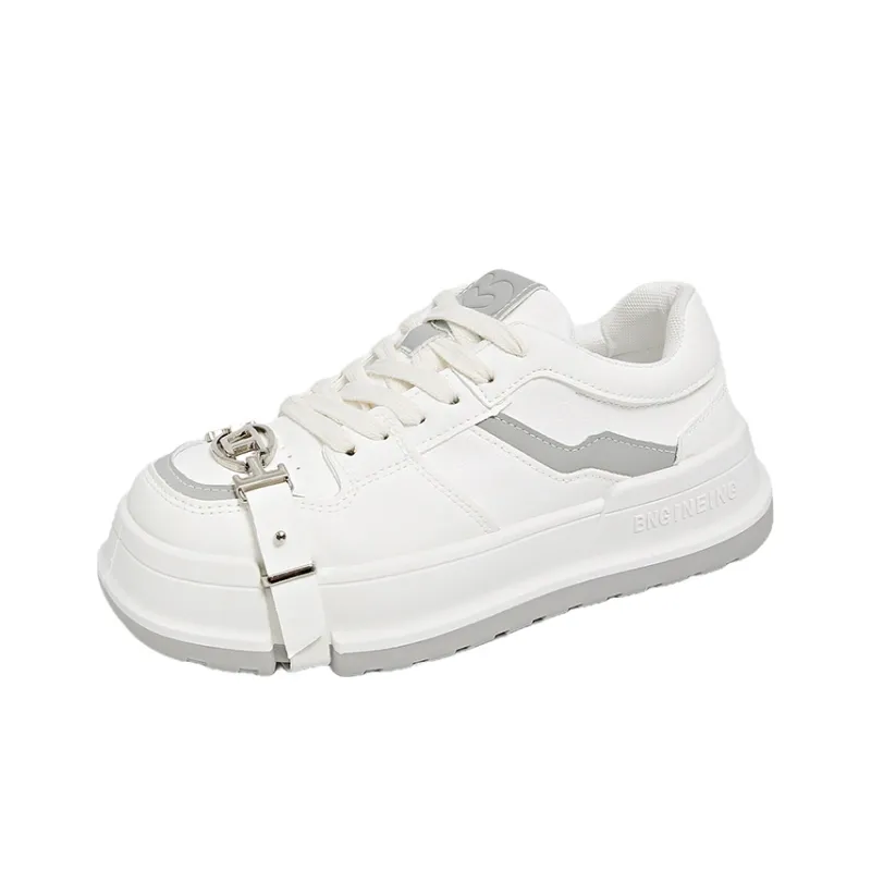 BANWEIDIYA Anti Slip And Wear Resistant Height Increasing Low Top Skateboard Shoes Women's-4