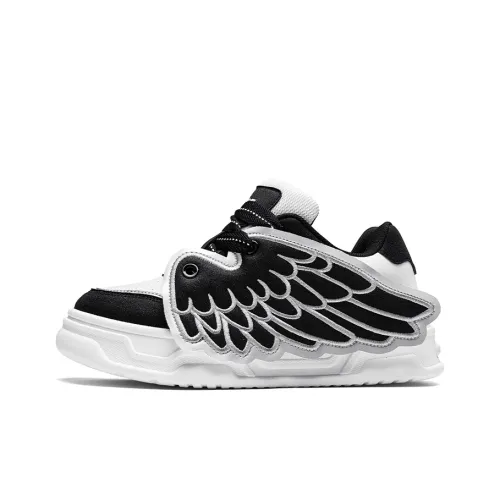 BANGNEY Angel Wings Wear Resistant Breathable Height Increasing Low Top Skateboard Shoes Unisex