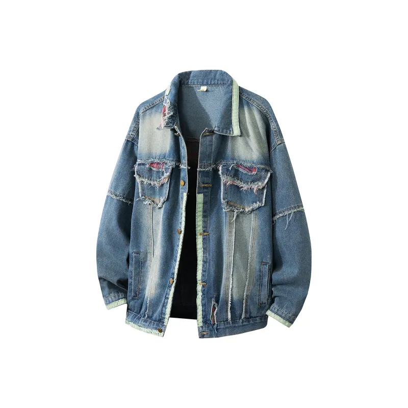 GROGNAK Denim Jacket Unisex Vintage Blue-0