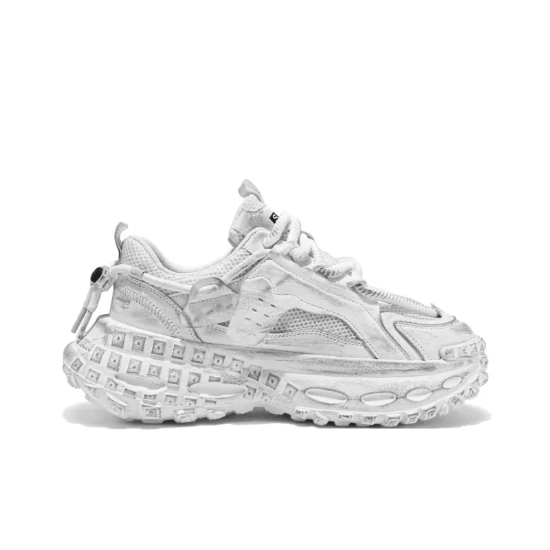 Budding Bear Anti Slip Wear Resistant Breathable Height Increasing Low Top Chunky Sneakers Men's-14