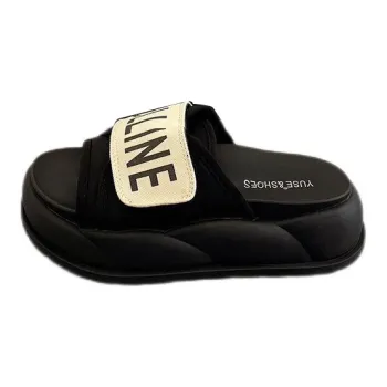 NAIHUO Platform Height Increasing Slip Resistant Home Indoor Slippers Spring Summer Fashion Versatile Platform Sole