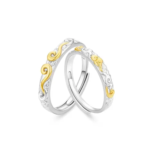 Love Link 925 Sterling Silver Rings Unisex