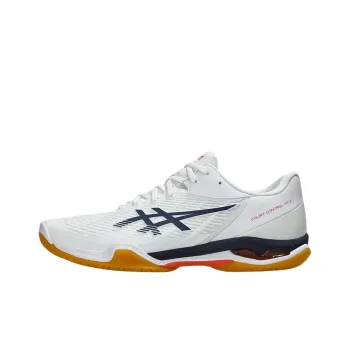 Asics Court Control FF 3 Anti Slip Wear Resistant Low Top Badminton Shoes Men's White Blue