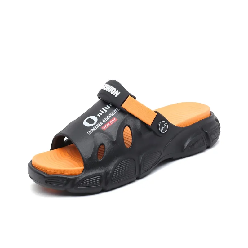 NANJIREN EVA Graffiti Slip Resistant Abrasion Resistant Cushioning Slide Slippers Men's-6