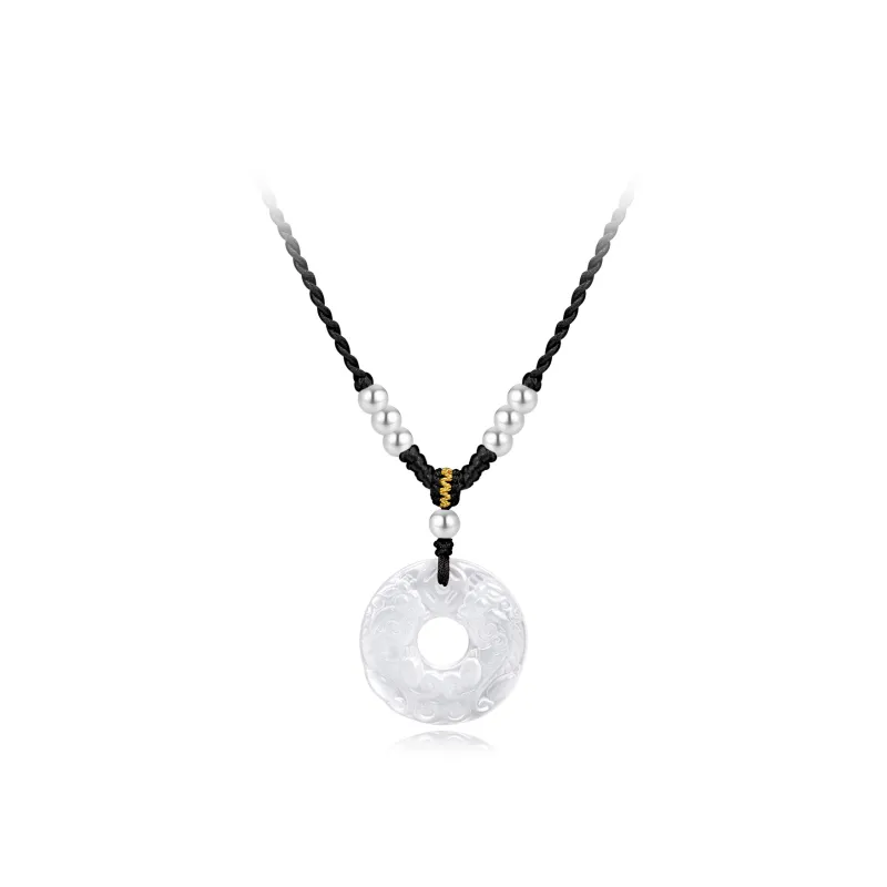 Love Link Chalcedony Necklaces Unisex-0