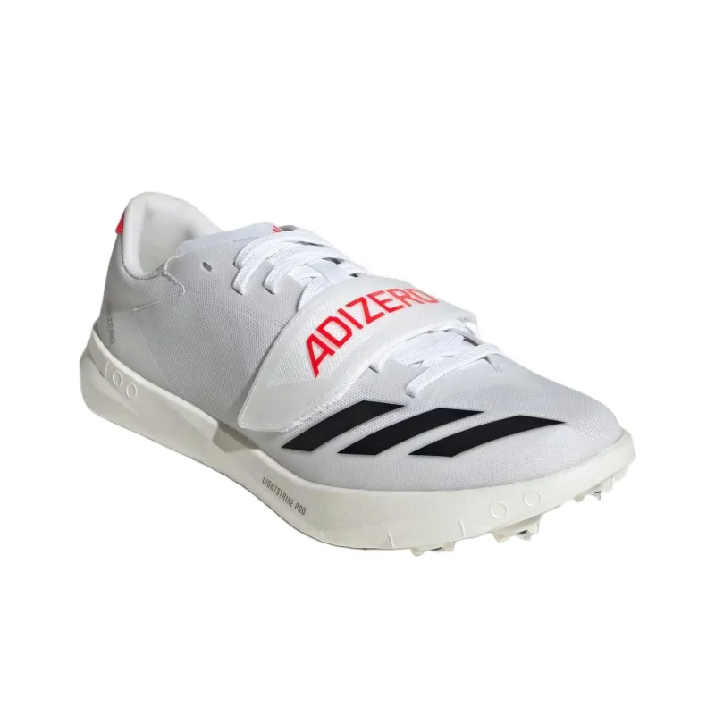 Adidas Adizero TJ/PV Track And Field Cloud White Core Black Lucid Red-2