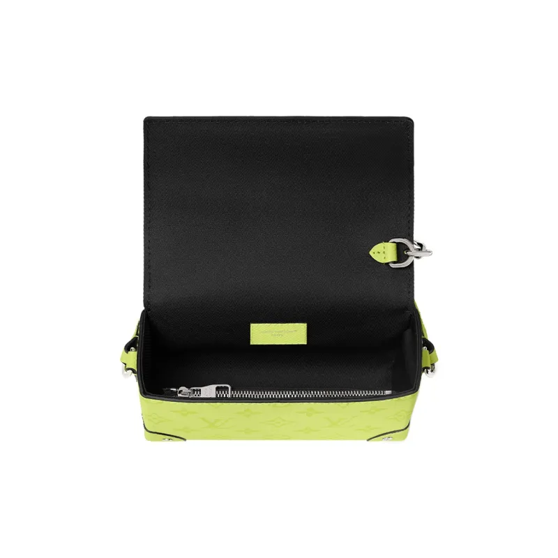 LOUIS VUITTON Steamer Coated Canvas Shoulder Bag Men's Lemon-3