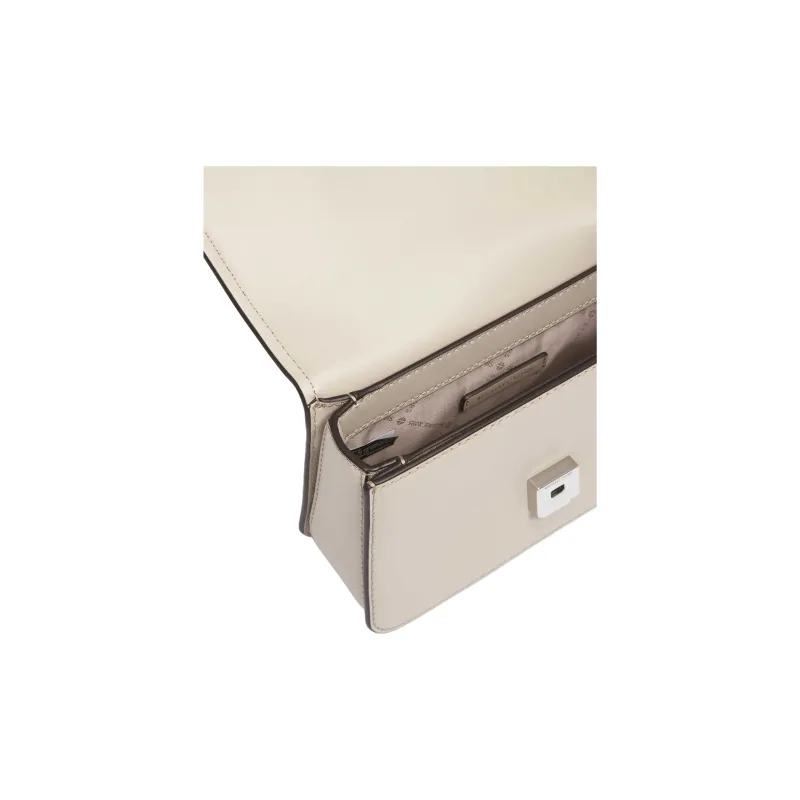 MICHAEL KORS Delancey Split Cow Leather One Shoulder Handbag Trumpets Women's Light Sand-4