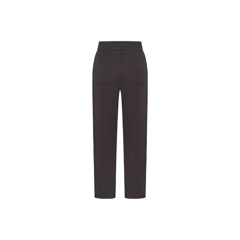 URBAN REVIVO Casual Pants Men's Dark Red Brown-1
