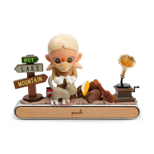 [Set Scenery & Resculpt] POP MART Zsiga Allowed, All Of This. Shy's Friend, Parking Sign Hang Tag Box 10cm