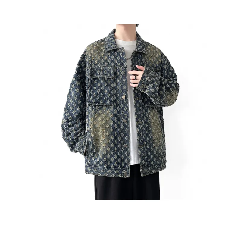 NEAR HERE Denim Jackets Unisex-3