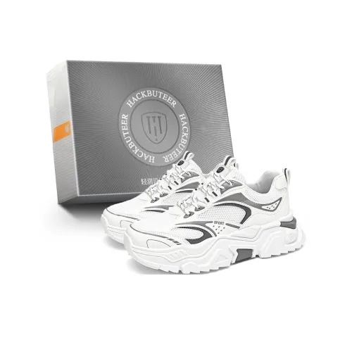 HACKBUTEER Anti Slip And Wear Resistant Height Increasing Low Top Chunky Sneakers Men's Box Included