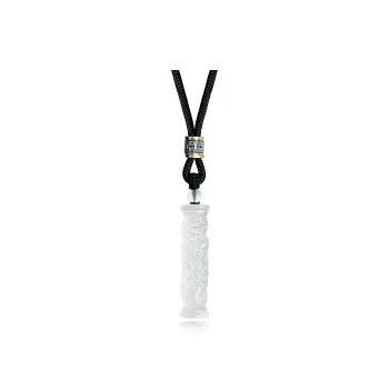 JIAOSHIYU Serpentine Jade Necklaces Unisex