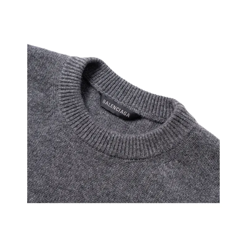 Balenciaga FW22 Cashmere Sweater Men's Gray-2