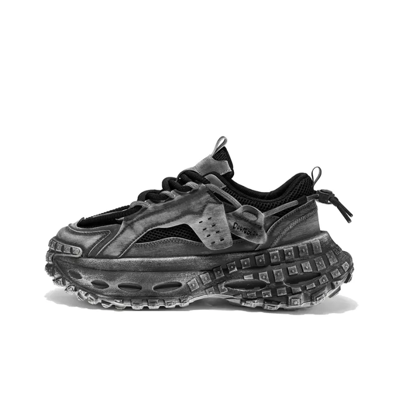 Budding Bear Anti Slip Wear Resistant Breathable Height Increasing Low Top Chunky Sneakers Men's-1