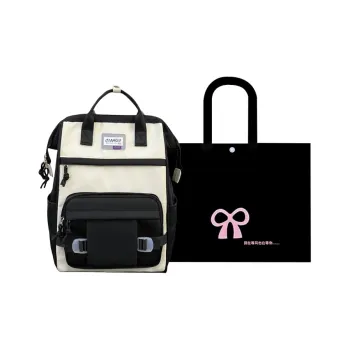 HACIN Nylon Backpack Regular Unisex Black/Purple/Khaki/Green
