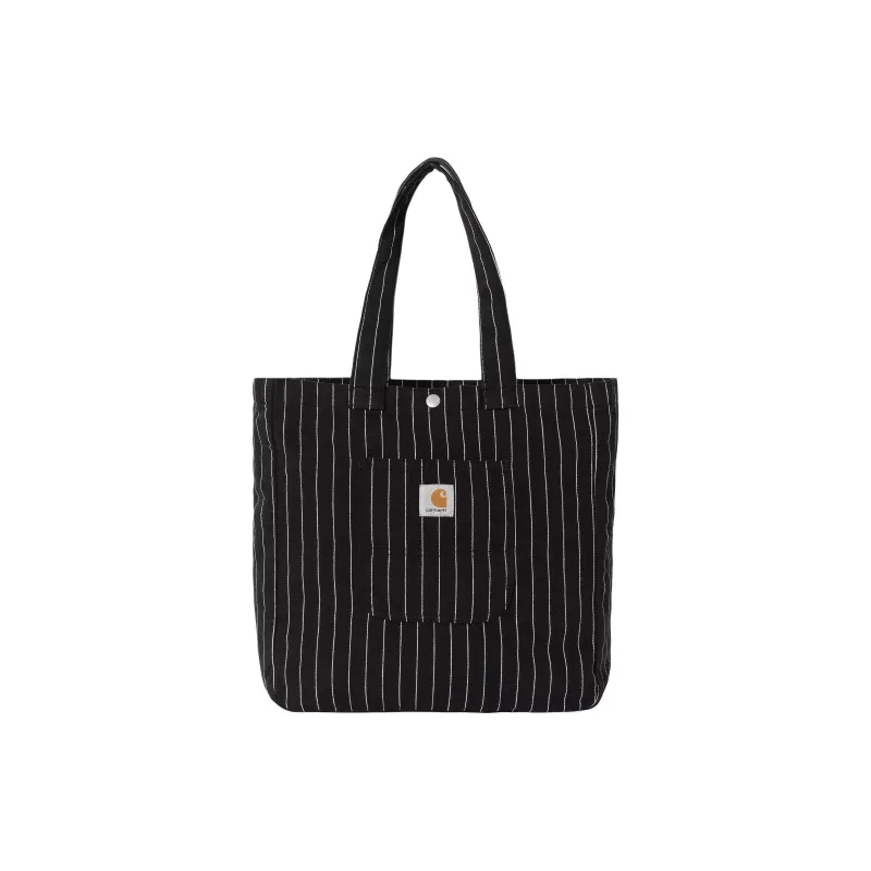 Carhartt WIP Cotton Tote Bag, Shopping Bag, Shoulder Bag Unisex Black-0