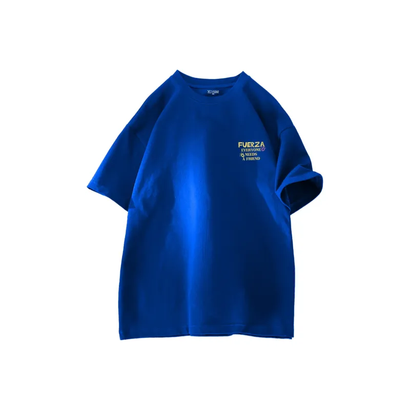 FUERZA Drop Shoulder Sleeve Short Sleeved T Shirts Unisex-22