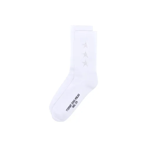 Golden Goose SS23 Mid Calf Socks Men's White