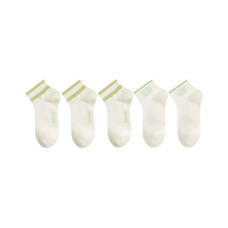 Cotton Gene Ankle Socks Women's 5 Pack-15