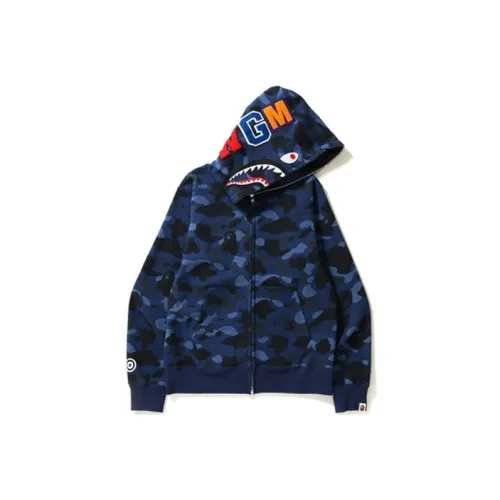 A BATHING APE Color Camo Shark Full Zip Hoodie