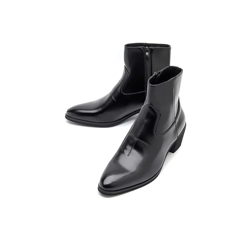 LUOMAIKE Ankle Boots Men's Black-2
