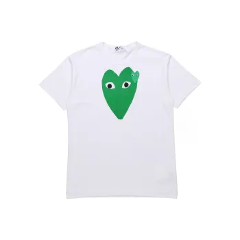 Comme Des Garcons Play Green Hearts T shirt