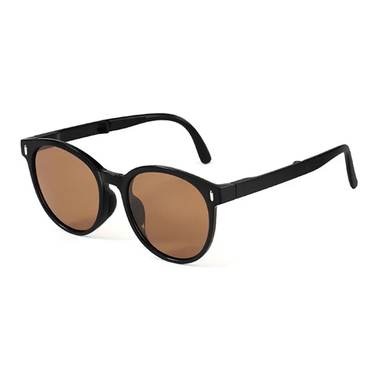 NOME TR/Memory Plastic Round Sunglasses Unisex-4
