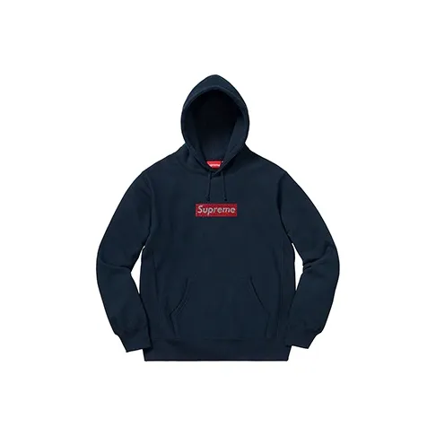 Supreme Swarovski Box Logo Hooded Sweatshirt-0