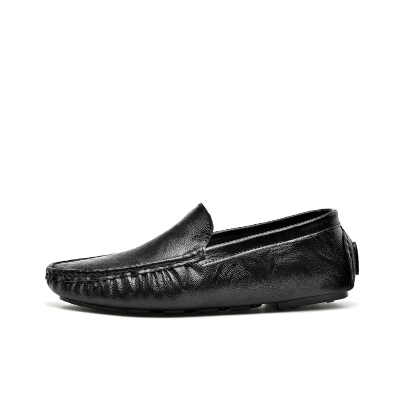 Bull charm Men's Casual Shoes Men Low Top Black/White/Brown-0