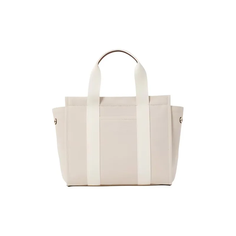 Kate Spade Fabric Tote Bag, Shopping Bag, Shoulder Bag, Handbag Trumpets Women's Natural-2