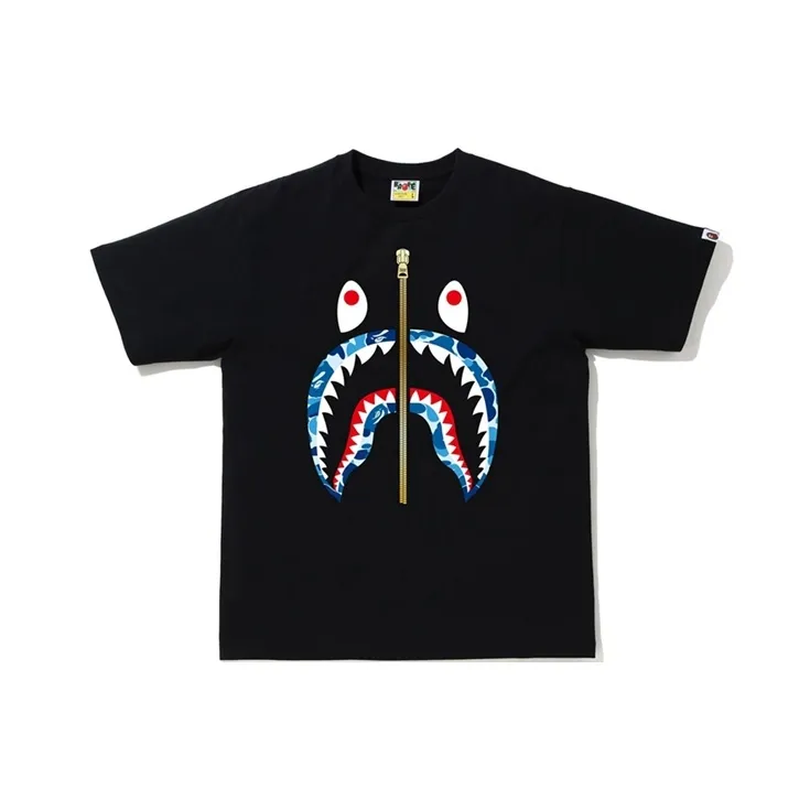 Bape Abc Gold Zip Shark Tee-0