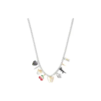 COACH Enamel Necklaces Women's Silver