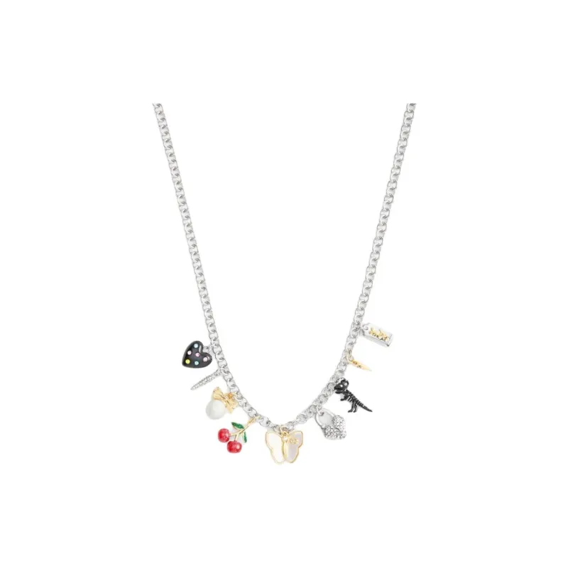 COACH Enamel Necklaces Women's Silver-0
