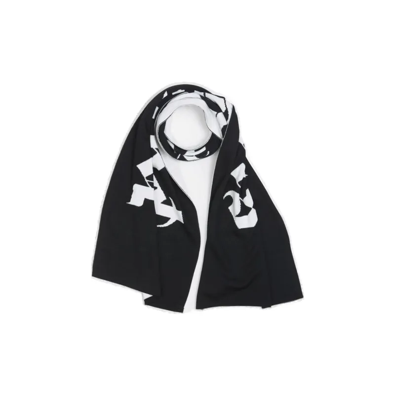 PALM ANGELS Logo Jacquard Scarf-3