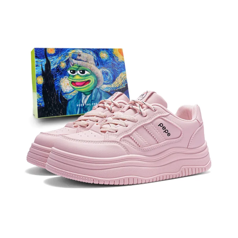 Pepe The Frog Slip Resistant Cushioning Wear Resistant Lightweight Breathable Low Top Skateboard Shoes Unisex-28