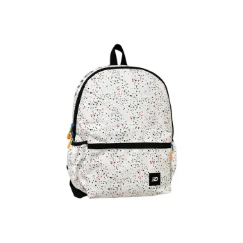 URBAN FOREST Nylon Backpack Unisex White/Black