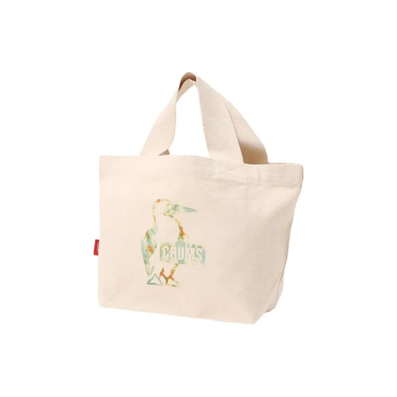 CHUMS Cotton Tote Bag Shopping Bag Handbag Mini Unisex Beige-0