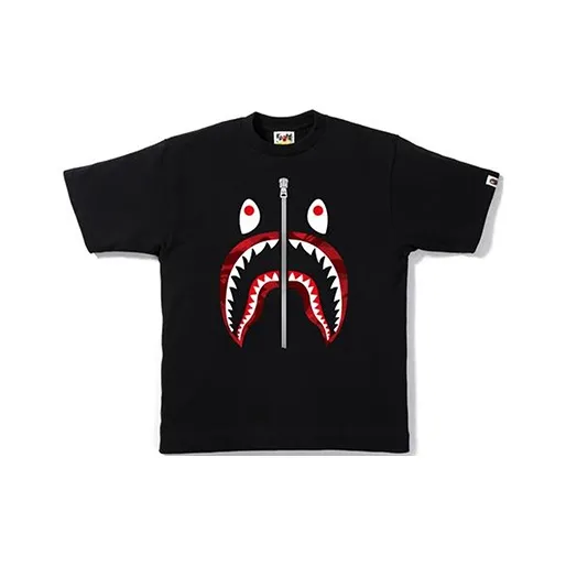 A BATHING APE Color Camo Silver Zip Shark Tee SS23-0