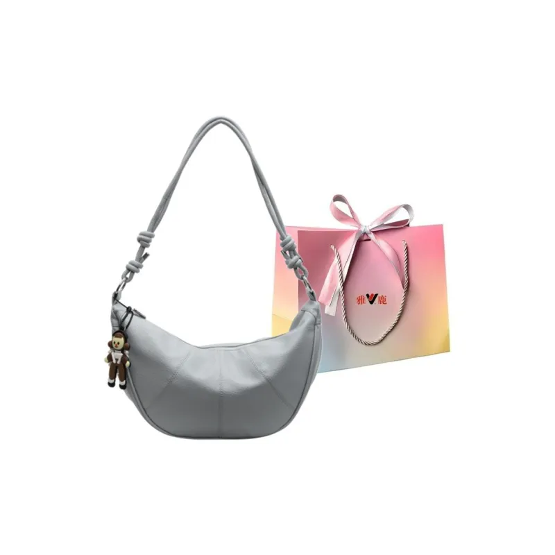 Yalu PU Portable Crossbody Bag, Shoulder Bag Regular Women's Black/Ecru/Yellow/Pink/Blue-24