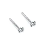 1 Pair 3MM-Crystal White